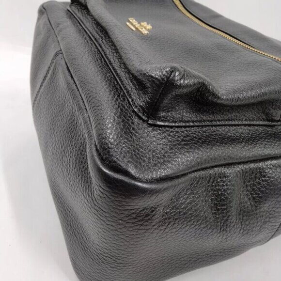 COACH Black Leather Backpack Bag main image 8